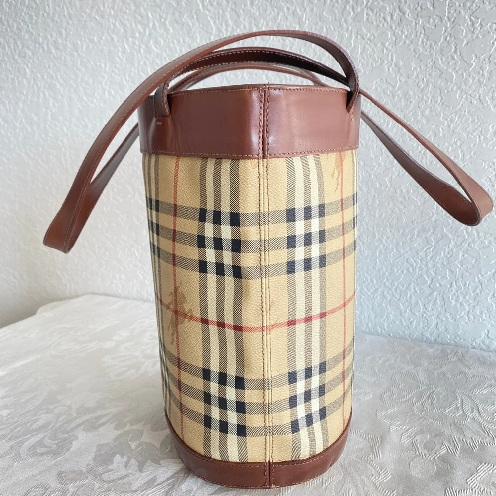 Burberry check tote